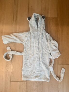 Natemia Organic Cotton Hooded Animal Ears Bathrobe